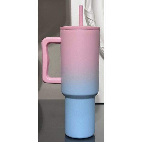 Simple Modern Trek 40oz Tumbler with Handle and Straw Lid, SWEET TAFFY - Picture 4 of 8